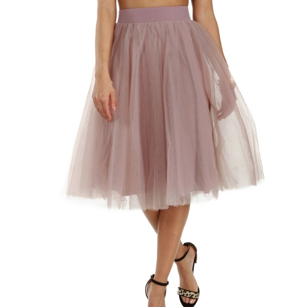 WINDSOR Blushed Mauve Tulle Skirt